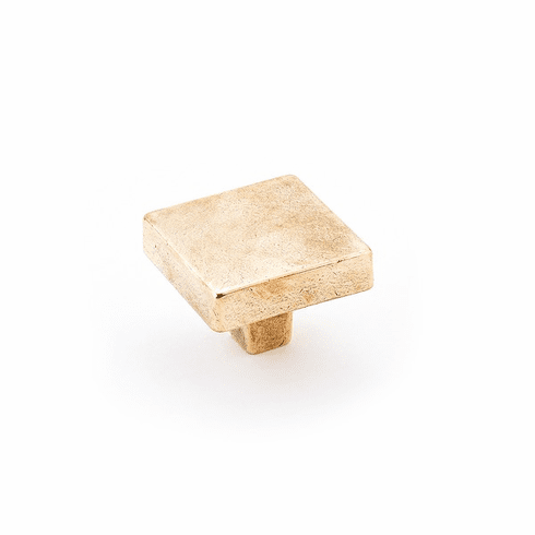 Schaub 815-NB Vinci, Large Square Knob, Natural Bronze, 1-3/4"  dia
