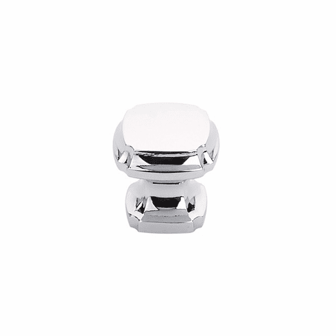 Schaub 882-26 Empire, Squre Knob, Polished Chrome, 1-3/8" dia
