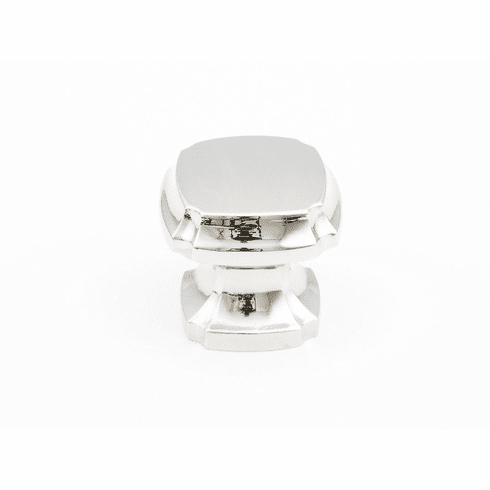 Schaub 882-PN Empire, Squre Knob, Polished Nickel, 1-3/8" dia