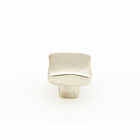 Schaub 765-PWB Vinci, Soft Square Knob, Polished White Bronze, 1" dia