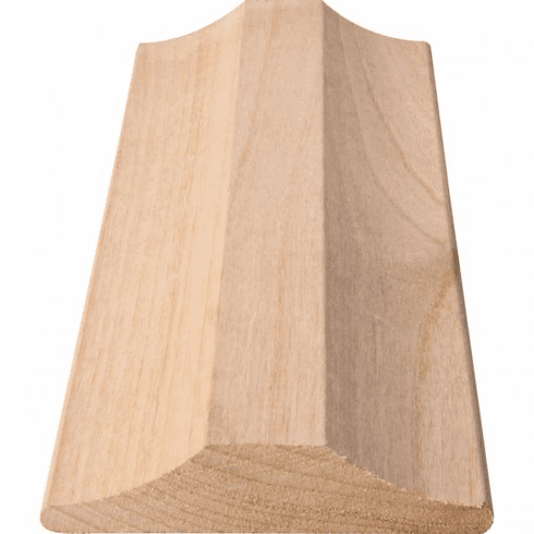 STMW-ALD 3/4" D x 3-3/16" H Alder Stemware Rail Moulding