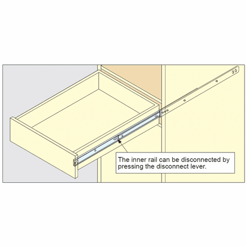 Sugatsune ESR-DC4513-16 Stainless Steel 45mm Detent Slide 16"