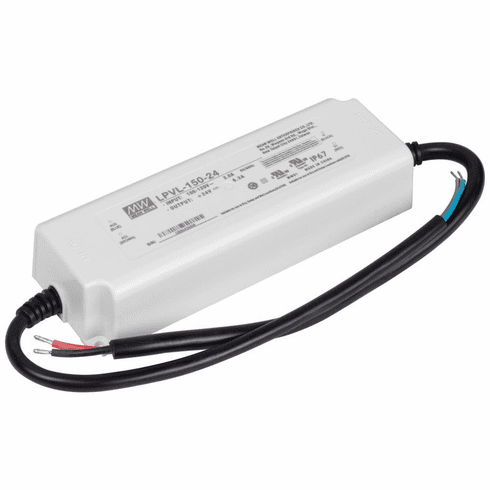 T-24-150W-WP-HW 150 Watt 24V 12.5A Hardwired IP67 Waterproof Power Supply
