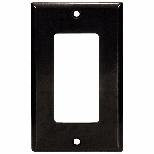 T-DPL-BK Decora Style Wall Plate, Black