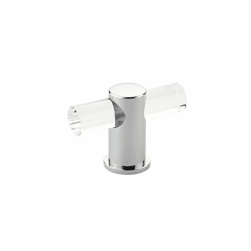 Schaub 401-26 Lumiere, adjustable, acrylic T-knob with Polished Chrome stem