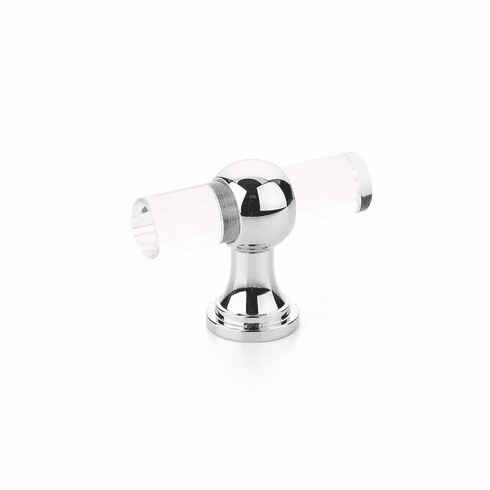 Schaub 411-26 Lumiere Transitional, Acrylic T-knob with Polished Chrome stem