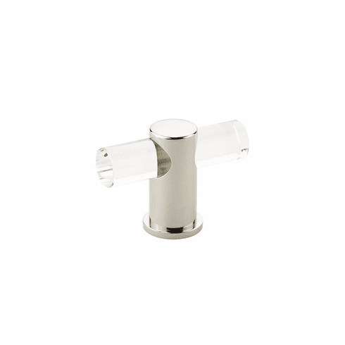 Schaub 401-PN Lumiere, adjustable, acrylic T-knob with Polished Nickel stem