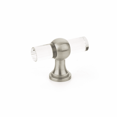 Schaub 411-15 Lumiere Transitional, Acrylic T-knob with Satin Nickel stem....