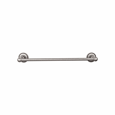 Top Knobs ED10APA Edwardian Bath 30" Single Towel Bar - Antique Pewter - Beaded Backplate AP