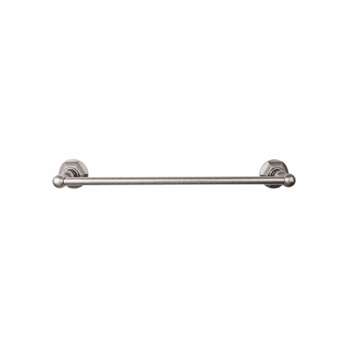 Top Knobs ED10APB Edwardian Bath 30" Single Towel Bar - Antique Pewter - Hex Backplate AP