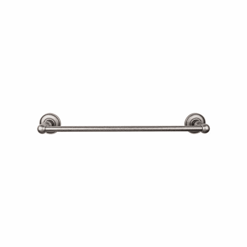 Top Knobs ED10APD Edwardian Bath 30" Single Towel Bar - Antique Pewter - Plain Backplate AP