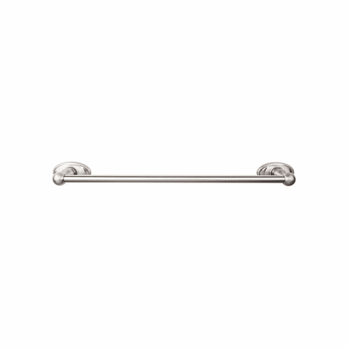 Top Knobs ED10BSNC Edwardian Bath 30" Single Towel Bar - Brushed Satin Nickel - Oval Backplate BSN