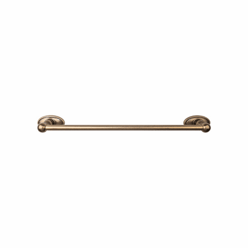 Top Knobs ED10GBZC Edwardian Bath 30" Single Towel Bar - German Bronze - Oval Backplate GBZ
