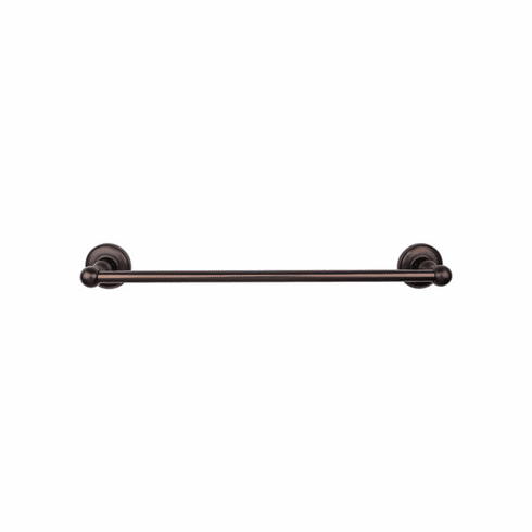 Top Knobs ED10ORBD Edwardian Bath 30" Single Towel Bar - Oil Rubbed Bronze - Plain Backplate ORB