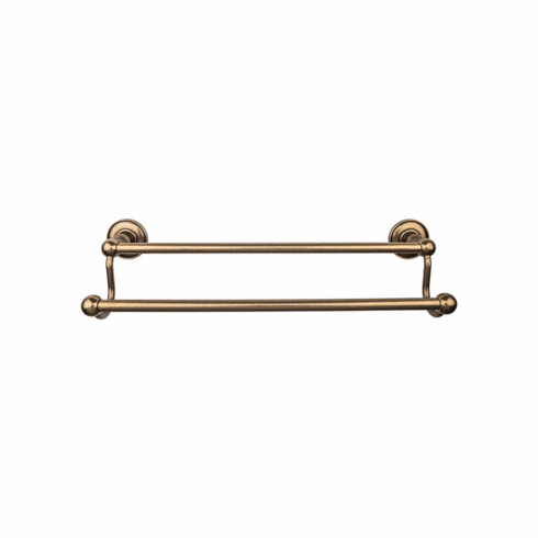 Top Knobs ED11GBZD Edwardian Bath 30" Double Towel Bar - German Bronze - Plain Backplate GBZ