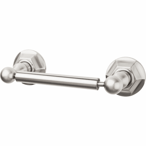 Top Knobs ED3BSNB Edwardian Bath Tissue Holder - Brushed Satin Nickel - Hex Backplate BSN