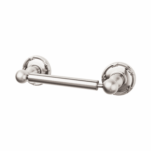 Top Knobs ED3BSNE Edwardian Bath Tissue Holder - Brushed Satin Nickel  - Ribbon Backplate BSN