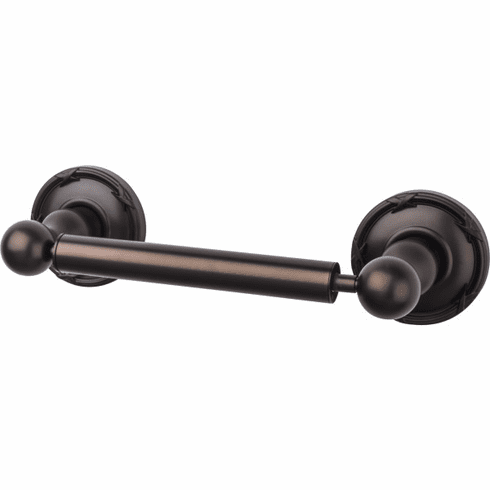 Top Knobs ED3ORBE Edwardian Bath Tissue Holder Ribbon Backplate Oil Rubbed Bronze