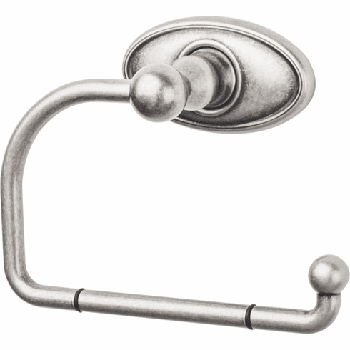 Top Knobs ED4APC Edwardian Bath Tissue Hook - Antique Pewter - Oval Backplate AP
