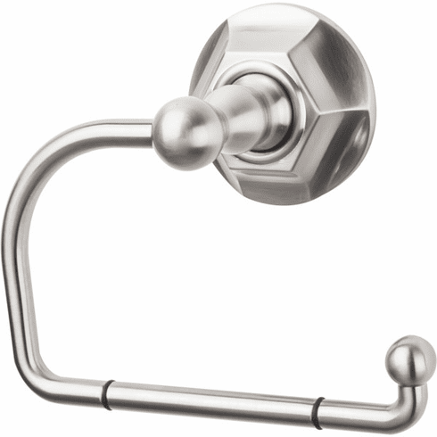 Top Knobs ED4BSNB Edwardian Bath Tissue Hook - Brushed Satin Nickel - Hex Backplate BSN