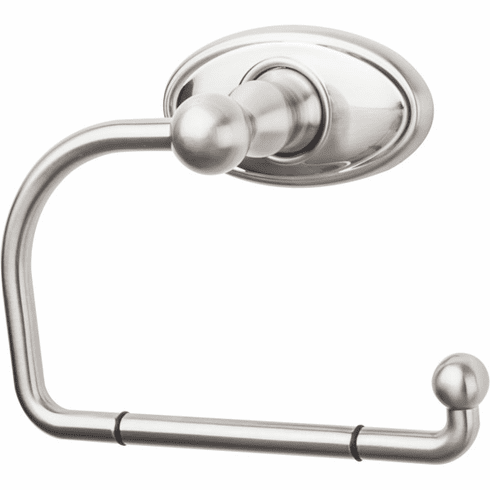 Top Knobs ED4BSNC Edwardian Bath Tissue Hook - Brushed Satin Nickel - Oval Backplate BSN