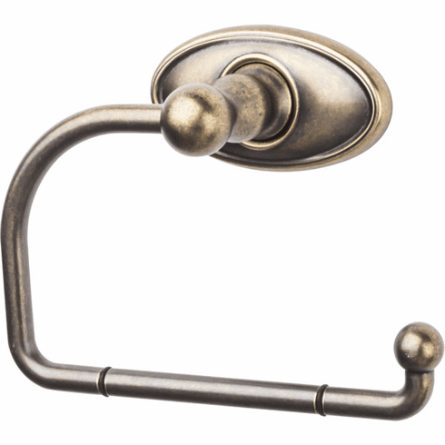 Top Knobs ED4GBZC Edwardian Bath Tissue Hook - German Bronze - Oval Backplate GBZ