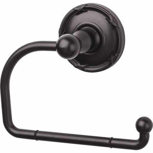 Top Knobs ED4ORBE Edwardian Bath Tissue Hook - Oil Rubbed Bronze - Ribbon Backplate ORB