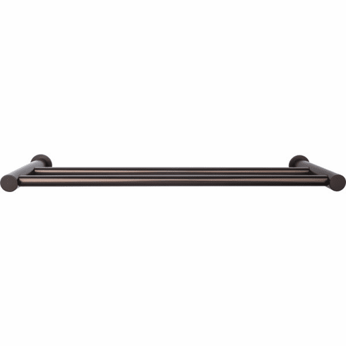 Top Knobs HOP11ORB Hopewell Bath 30" Double Towel Bar - Oil Rubbed Bronze ORB