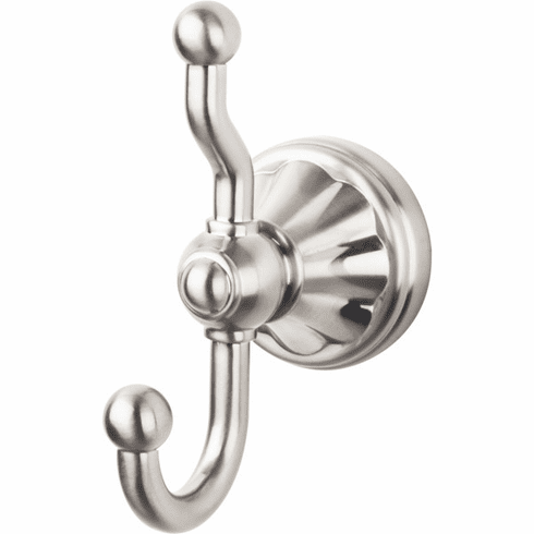 Top Knobs HUD2BSN Hudson Bath Double Hook - Brushed Satin Nickel BSN