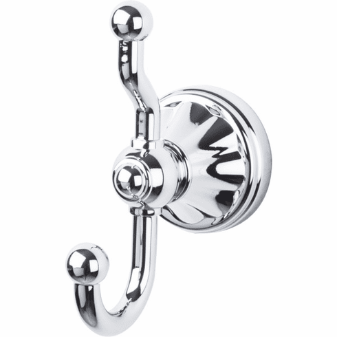 Top Knobs HUD2PC Hudson Bath Double Hook - Polished Chrome PC