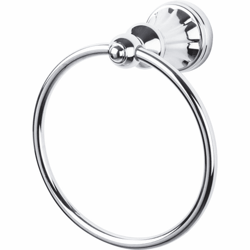 Top Knobs HUD5PC Hudson Bath Ring - Polished Chrome PC