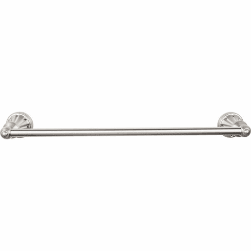 Top Knobs HUD6BSN Hudson Bath 18" Single Towel Bar - Brushed Satin Nickel BSN
