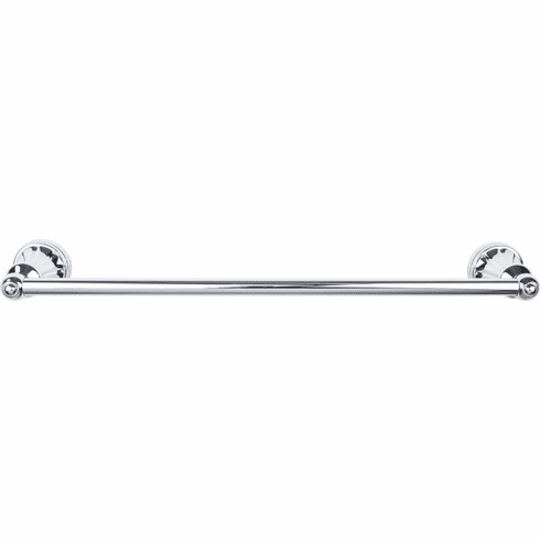 Top Knobs HUD8PC Hudson Bath Towel Bar 24 Inch Single Polished Chrome