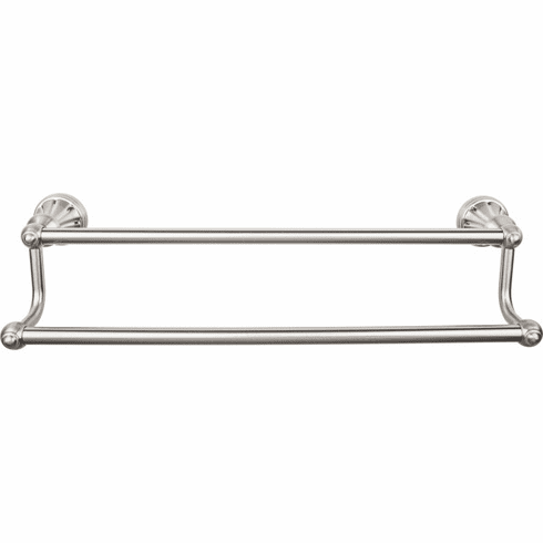 Top Knobs HUD9BSN Hudson Bath 24" Double Towel Bar - Brushed Satin Nickel BSN