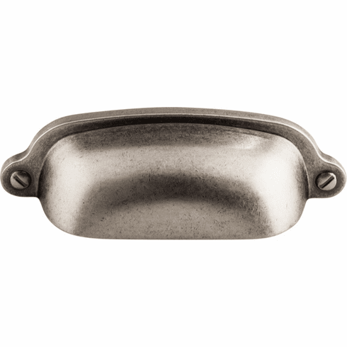 Top Knobs M1211 Charlotte Cup Pull 2 9/16 Inch CC Pewter Antique