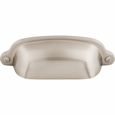 Top Knobs M1300 Charlotte Cup Pull 2 9/16 Inch CC Brushed Satin Nickel