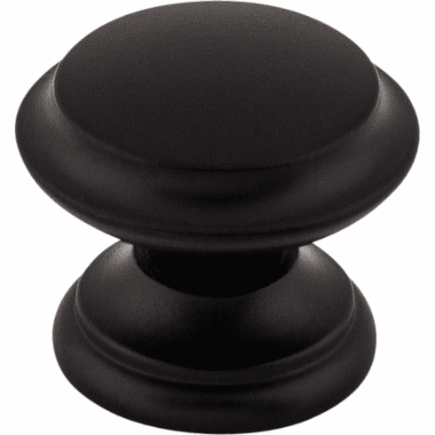 Top Knobs M1875 Flat Top 1 3/8" Diameter Round Knob BLK