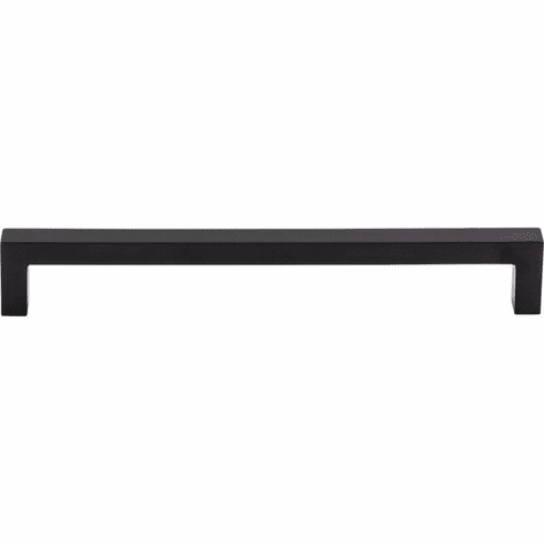 Top Knobs M2137 Square Bar Pull 7 9/16 Inch CC Flat Black