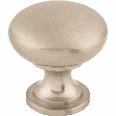 Top Knobs M410 Hollow Round Knob 1 3/16 Inch Brushed Satin Nickel