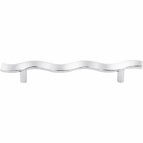 Top Knobs M418 Wave Pull 5 1/16 Inch CC Polished Chrome
