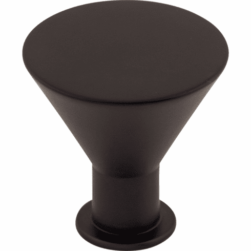 Top Knobs M587 Cocktail Knob 1 3/16 Inch Flat Black