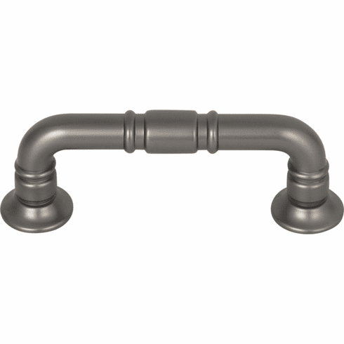 Top Knobs TK1001AG Kent Pull 3 Inch CC Ash Gray