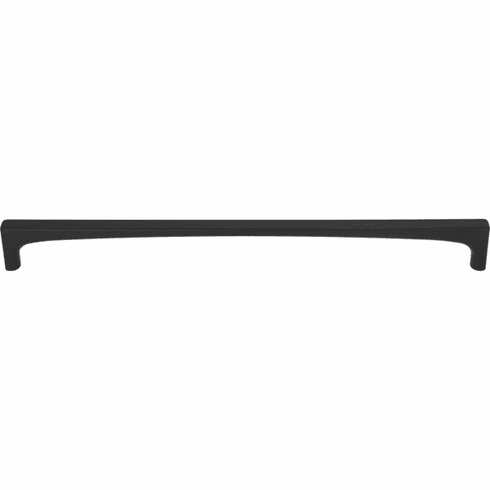 Top Knobs TK1017BLK Riverside 12" Center to Center Bar pull BLK