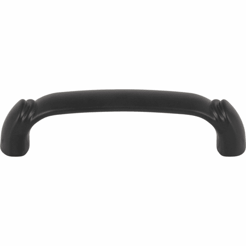 Top Knobs TK1031BLK Pomander Pull 3 3/4 Inch CC Flat Black