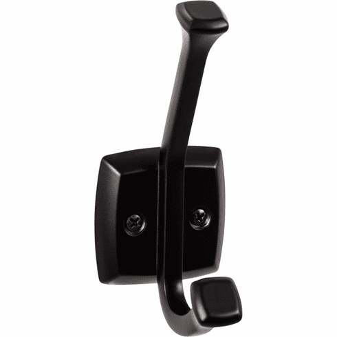 Top Knobs TK1060BLK Juliet Hook 4 3/4 Inch Flat Black