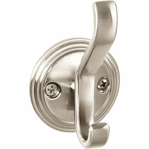 Top Knobs TK1061BSN Reeded Hook 3 1/8 Inch Brushed Satin Nickel