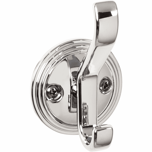 Top Knobs TK1061PC Reeded Hook 3 1/8 Inch Polished Chrome