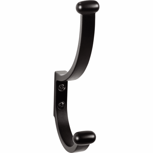 Top Knobs TK1066BLK Hillmont Hook 6 1/8 Inch Flat Black