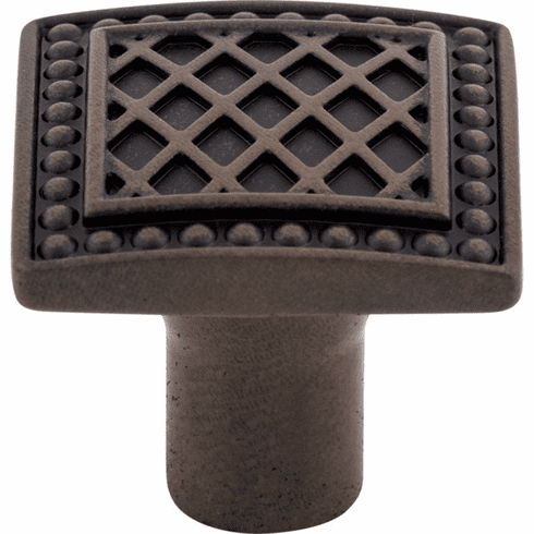 Top Knobs TK174PAR Trevi Square Knob 1 1/4 Inch Patina Rouge