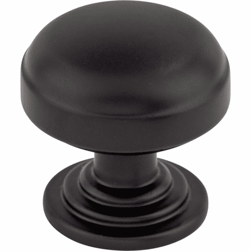 Top Knobs TK3000BLK Ellis 1 1/4" Length Mushroom Knob BLK